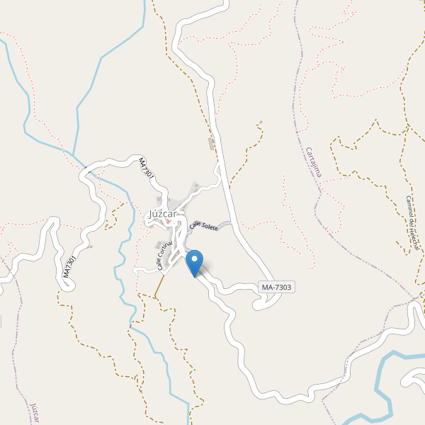 Mapa de aparcamientos en Júzcar Thumbnail