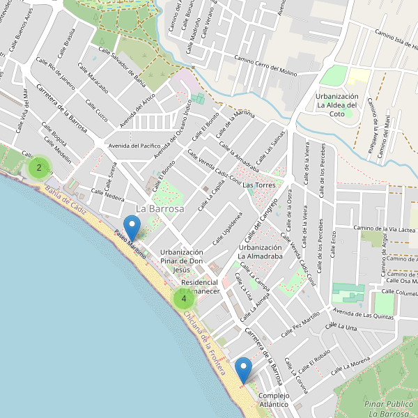 Mapa de aparcamientos en La Barrosa Thumbnail