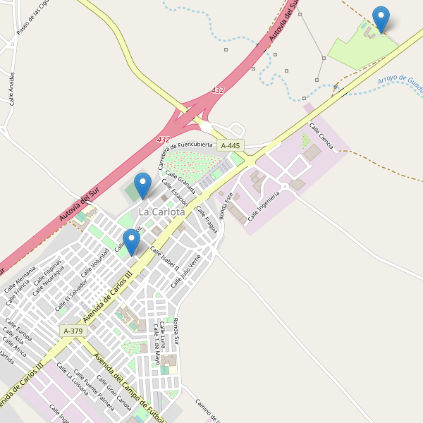 Mapa de aparcamientos en La Carlota Thumbnail