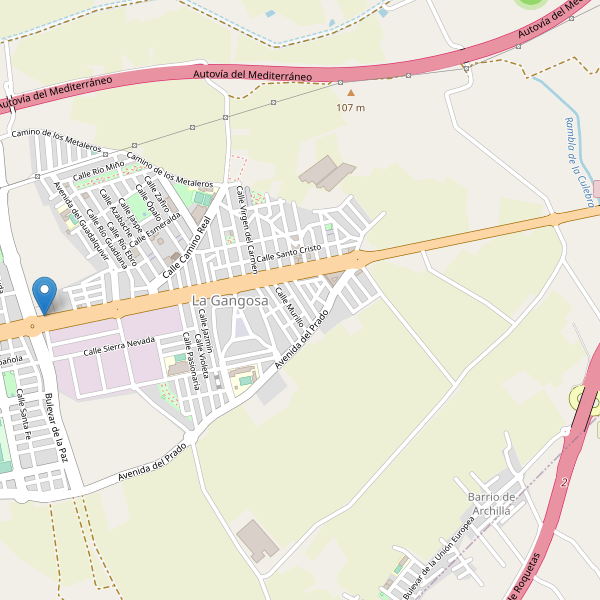 Mapa de aparcamientos en La Gangosa Thumbnail