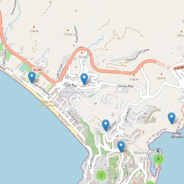 Mapa de aparcamientos en La Herradura Thumbnail