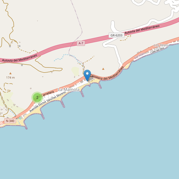 Mapa de aparcamientos en La Mamola Thumbnail