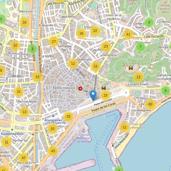 Thumbnail Mapa de aparcamientos en Málaga