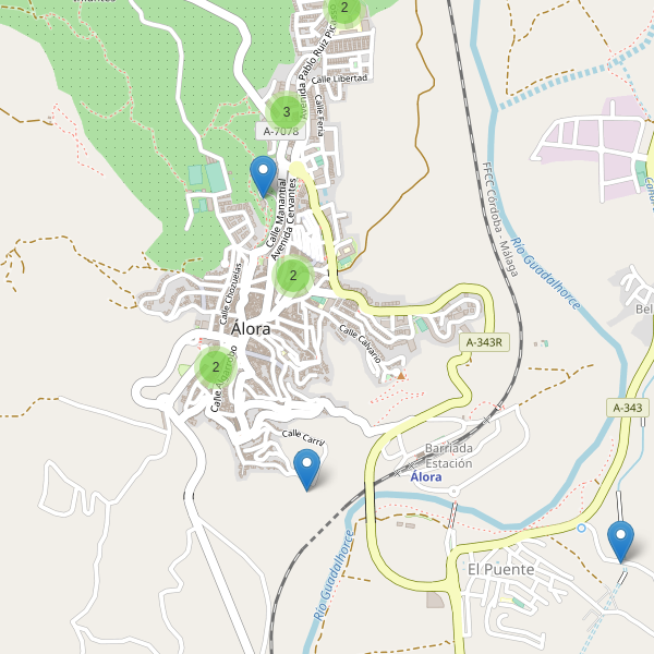 Mapa de aparcamientos en Álora Thumbnail