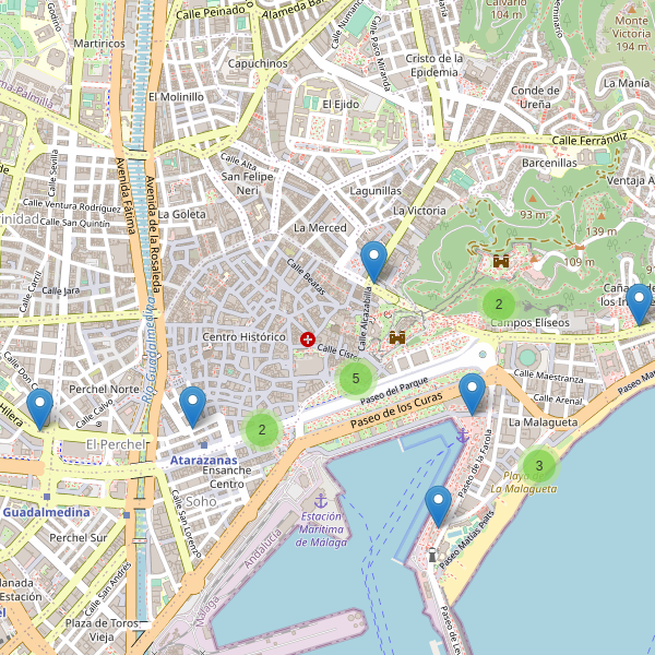 Mapa de aseos en Málaga Thumbnail