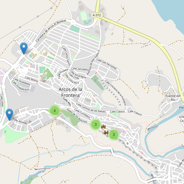 Mapa de bares en Arcos de la Frontera Thumbnail