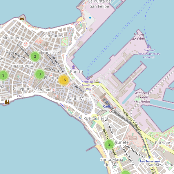 Mapa de cajeros-automaticos en Cádiz Thumbnail