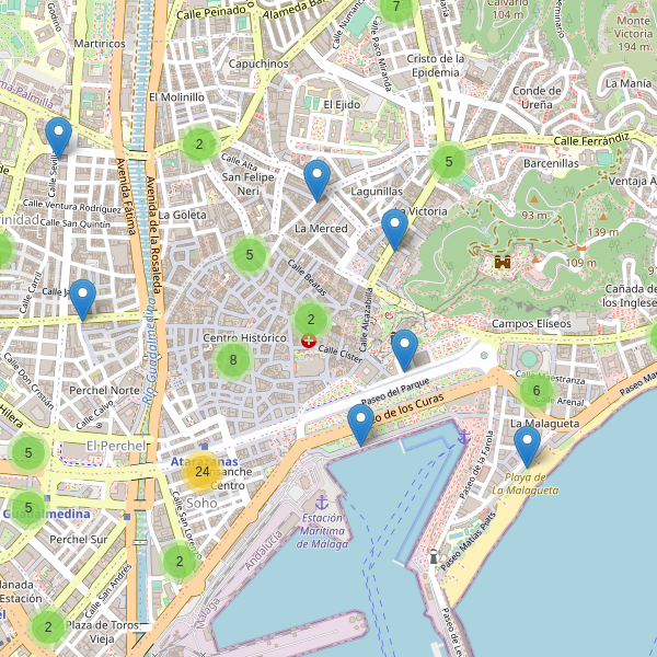 Mapa de cajeros-automaticos en Málaga Thumbnail