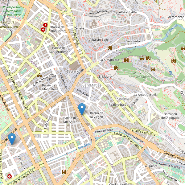 Thumbnail Mapa de cines en Granada