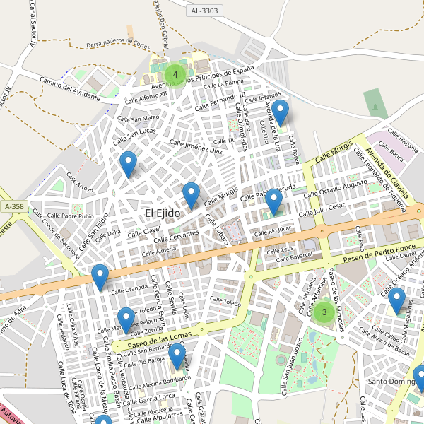 Mapa de escuelas en El Ejido Thumbnail