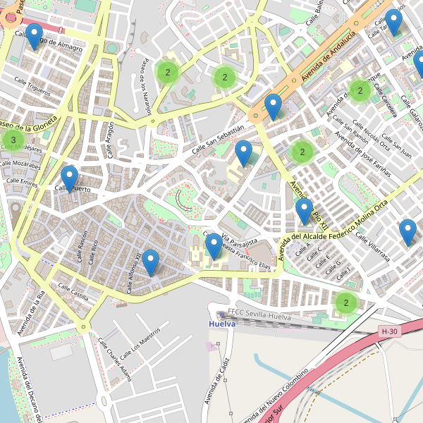 Mapa de escuelas en Huelva Thumbnail