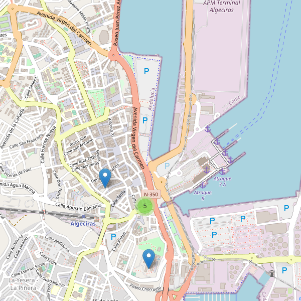 Thumbnail Mapa de hoteles en Algeciras