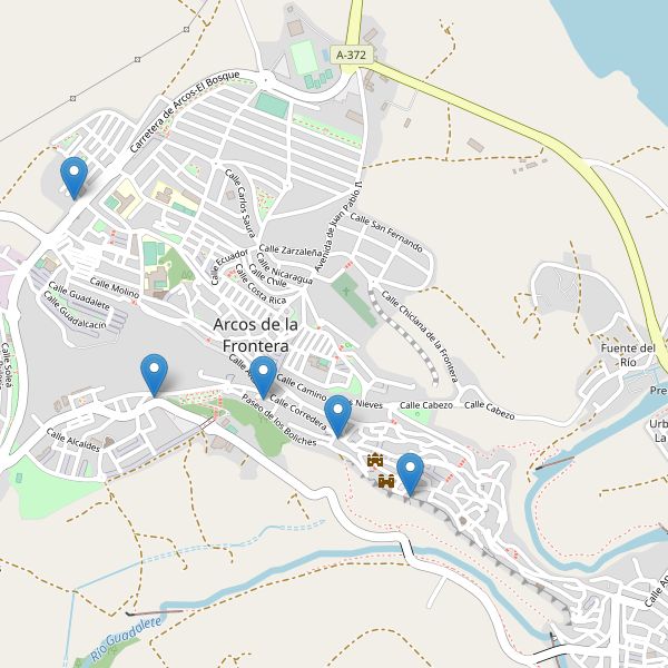Thumbnail Mapa de hoteles en Arcos de la Frontera
