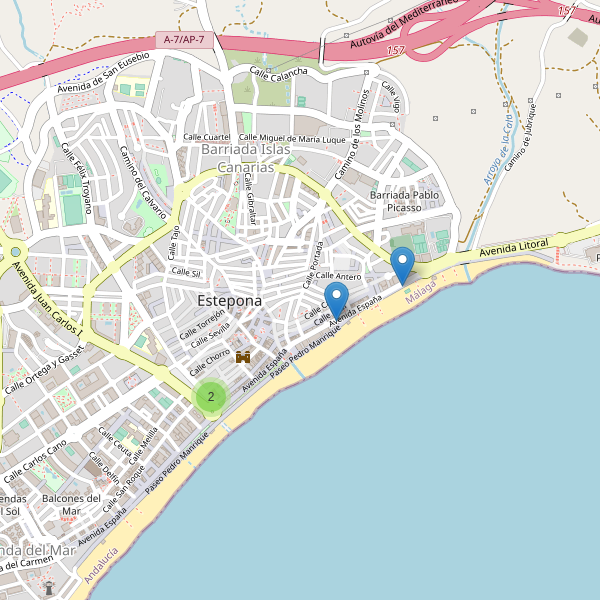 Thumbnail Mapa de hoteles en Estepona