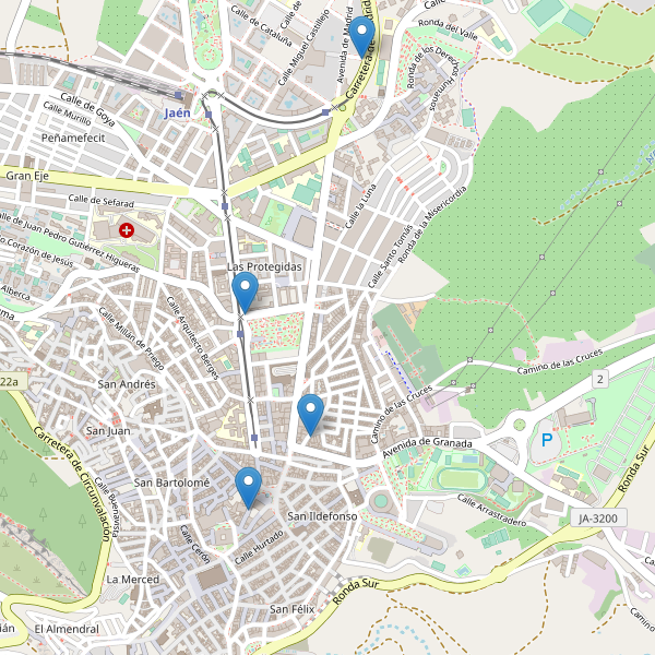 Thumbnail Mapa de hoteles en Jaén