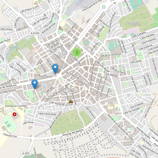 Thumbnail Mapa de hoteles en Linares (J)