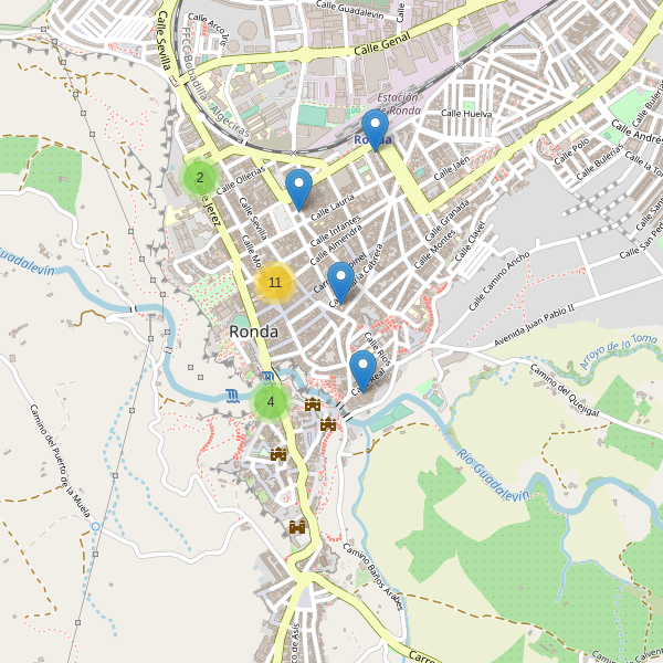 Thumbnail Mapa de hoteles en Ronda