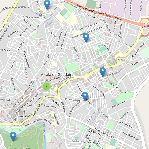 Mapa de iglesias en Alcalá de Guadaíra Thumbnail