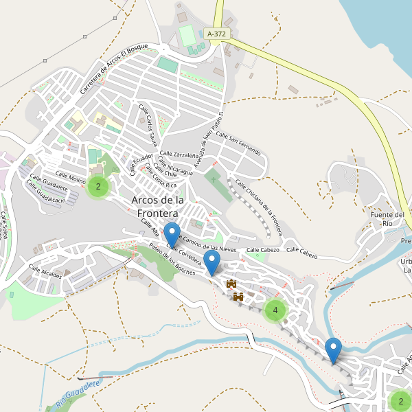 Mapa de iglesias en Arcos de la Frontera Thumbnail