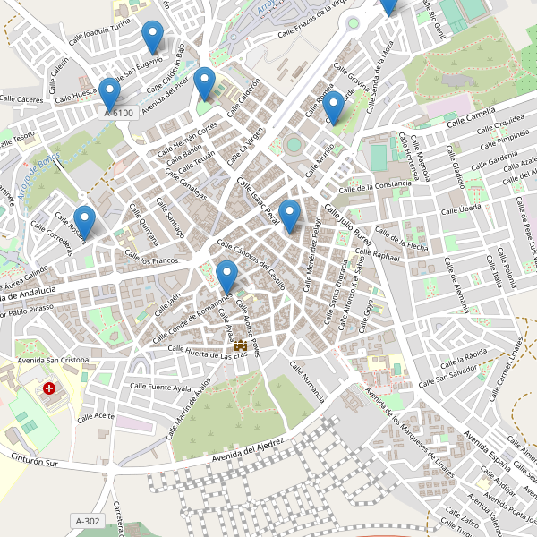 Mapa de iglesias en Linares (J) Thumbnail