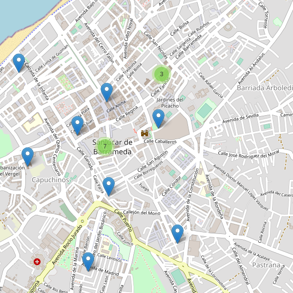 Mapa de iglesias en Sanlúcar de Barrameda Thumbnail