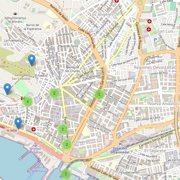 Mapa de monumentos en Almería Thumbnail