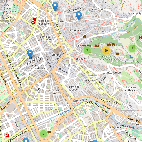 Mapa de monumentos en Granada Thumbnail