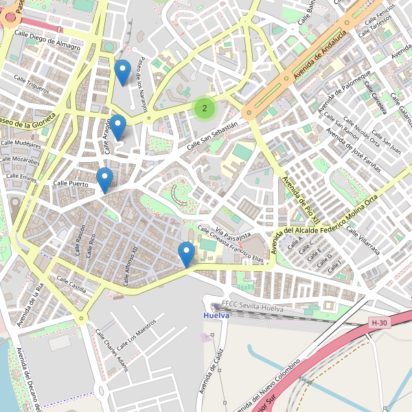 Mapa de monumentos en Huelva Thumbnail