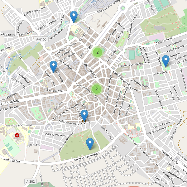 Mapa de monumentos en Linares (J) Thumbnail