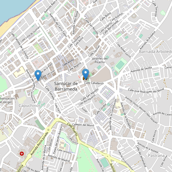 Mapa de monumentos en Sanlúcar de Barrameda Thumbnail