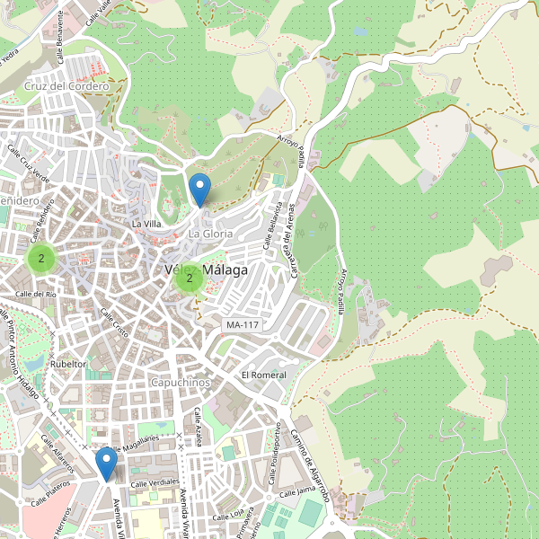 Mapa de monumentos en Vélez-Málaga Thumbnail