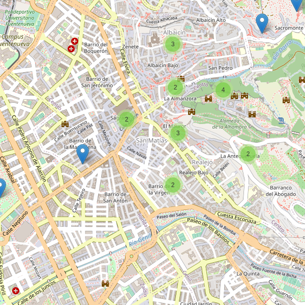 Thumbnail Mapa de museos en Granada