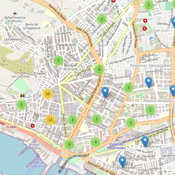 Thumbnail Mapa de restaurantes en Almería