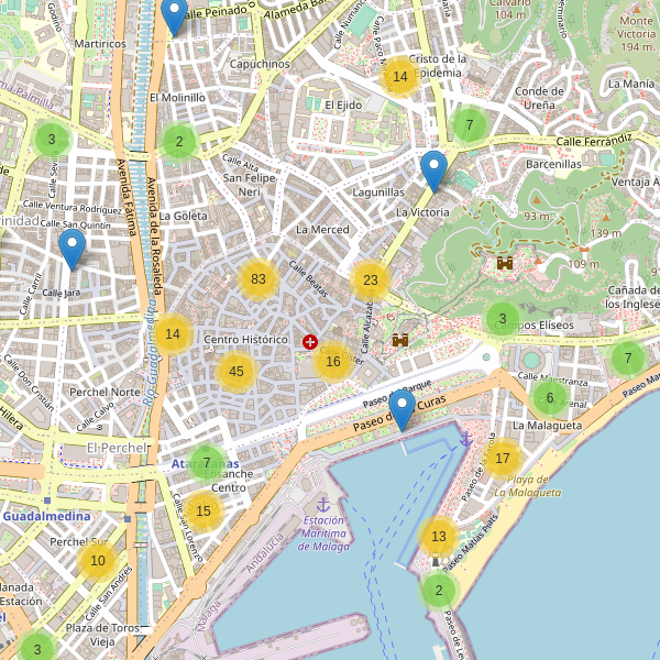 Thumbnail Mapa de restaurantes en Málaga