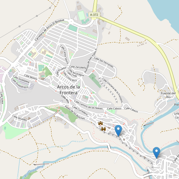 Mapa de sitios-arqueologicos en Arcos de la Frontera Thumbnail
