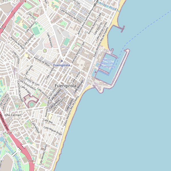 Mapa de sitios-arqueologicos en Fuengirola Thumbnail