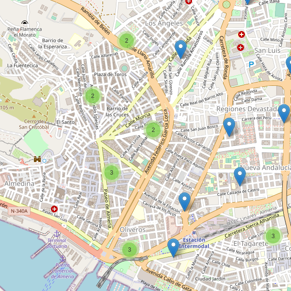 Thumbnail Mapa de supermercados en Almería