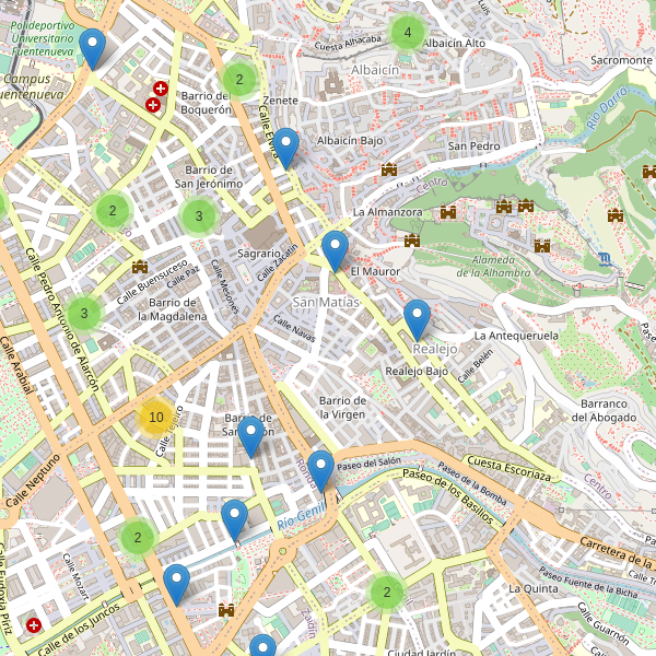 Thumbnail Mapa de supermercados en Granada