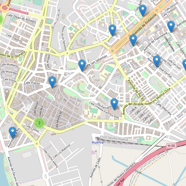 Thumbnail Mapa de supermercados en Huelva