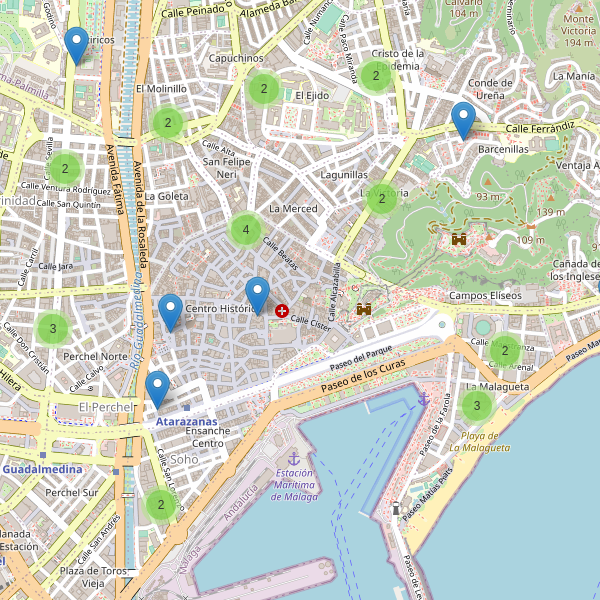 Thumbnail Mapa de supermercados en Málaga