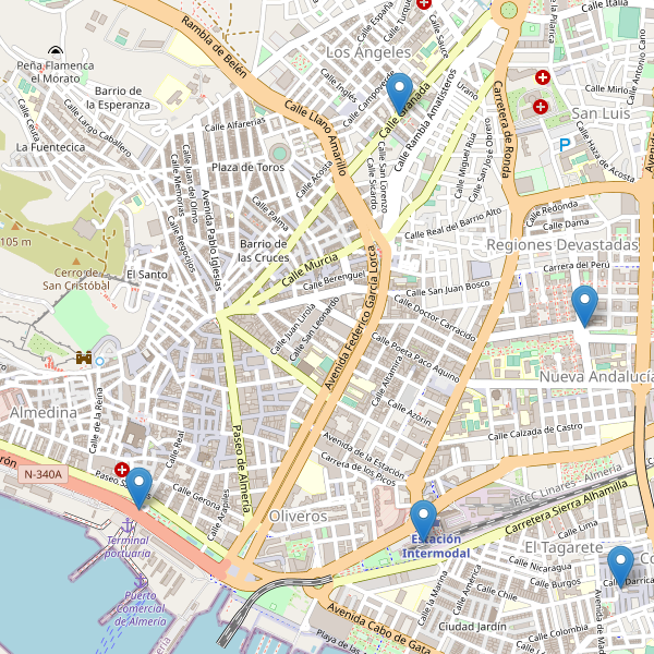 Mapa de taxi en Almería Thumbnail