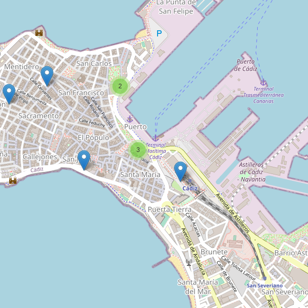 Mapa de taxi en Cádiz Thumbnail