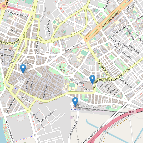 Mapa de taxi en Huelva Thumbnail