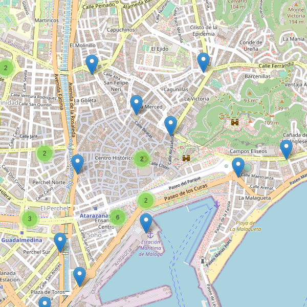 Mapa de taxi en Málaga Thumbnail