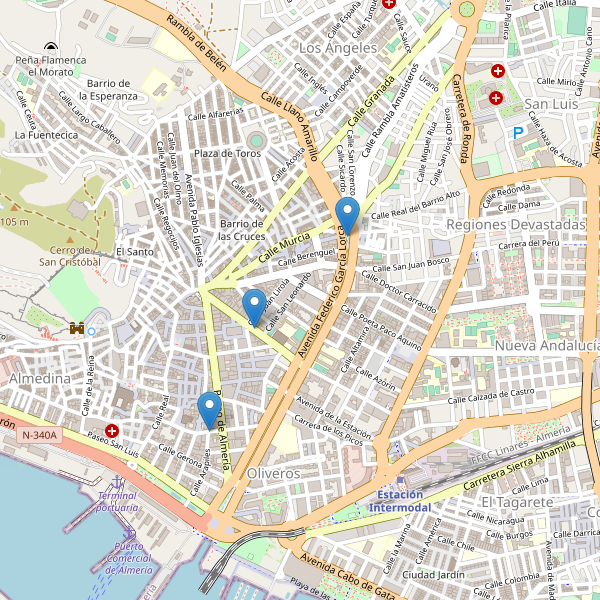 Thumbnail Mapa de teatros en Almería