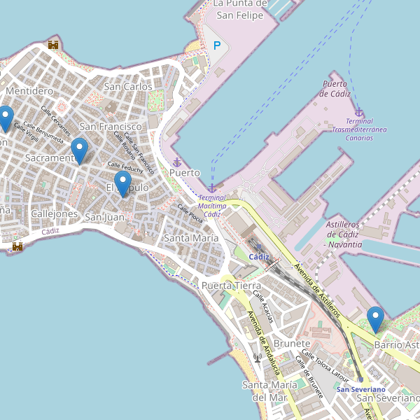 Thumbnail Mapa de teatros en Cádiz