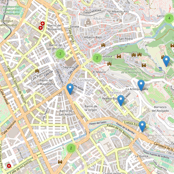 Thumbnail Mapa de teatros en Granada