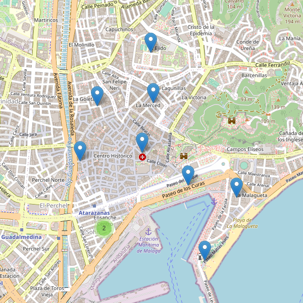Thumbnail Mapa de teatros en Málaga