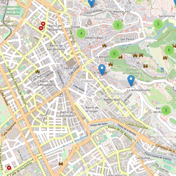 Mapa de vistas en Granada Thumbnail