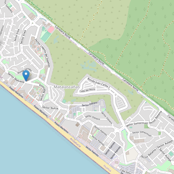 Mapa de vistas en Matalascañas Thumbnail